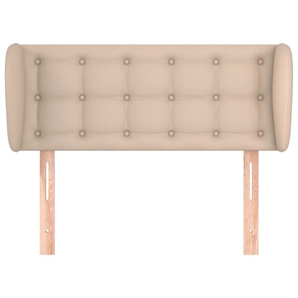 vidaXL Κεφαλάρι με Πτερύγια Καπουτσίνο 103x23x78/88εκ. Συνθετικό Δέρμα