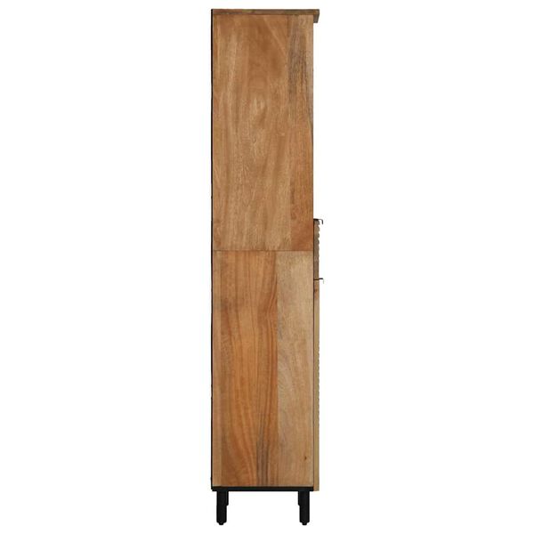 vidaXL ντουλάπι μπάνιου καφέ 38x33x160 cm μασίφ ξύλο Mango