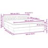 vidaXL Box Spring &Kappa;&rho;&epsilon;&beta;ά&tau;&iota; &mu;&epsilon; &sigma;&tau;&rho;ώ&mu;&alpha;&tau;&alpha; &Sigma;&kappa;&omicron;ύ&rho;&omicron; &gamma;&kappa;&rho;&iota; 180x220 cm &Beta;&epsilon;&lambda;&omicron;ύ&delta;&iota;&nu;&omicron;