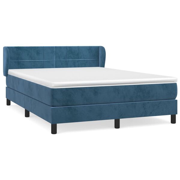 vidaXL &Kappa;&rho;&epsilon;&beta;ά&tau;&iota; Boxspring &mu;&epsilon; &Sigma;&tau;&rho;ώ&mu;&alpha; &Sigma;&kappa;&omicron;ύ&rho;&omicron; &Mu;&pi;&lambda;&epsilon; 140x190 &epsilon;&kappa;. &Beta;&epsilon;&lambda;&omicron;ύ&delta;&iota;&nu;&omicron;