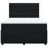 vidaXL &Kappa;&rho;&epsilon;&beta;ά&tau;&iota; Boxspring &mu;&epsilon; &Sigma;&tau;&rho;ώ&mu;&alpha; &Mu;&alpha;ύ&rho;&omicron; 140x190 &epsilon;&kappa;. &Beta;&epsilon;&lambda;&omicron;ύ&delta;&iota;&nu;&omicron;