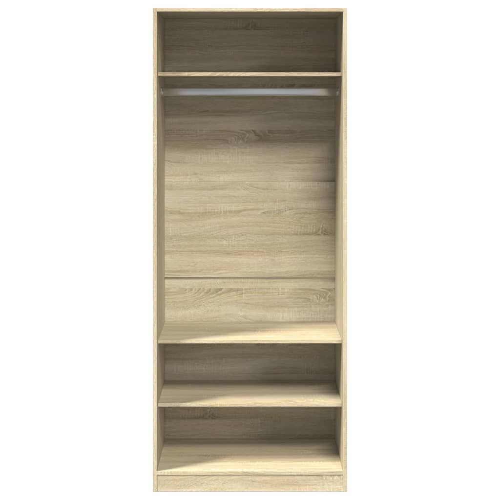 vidaXL Ντουλάπα Χρώμα Sonoma Δρυς 80x50x200 εκ. από Επεξ. Ξύλο