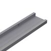 vidaXL Ράφια Τοίχου 4 τεμ. Γκρι 115 x 9 x 3 εκ.