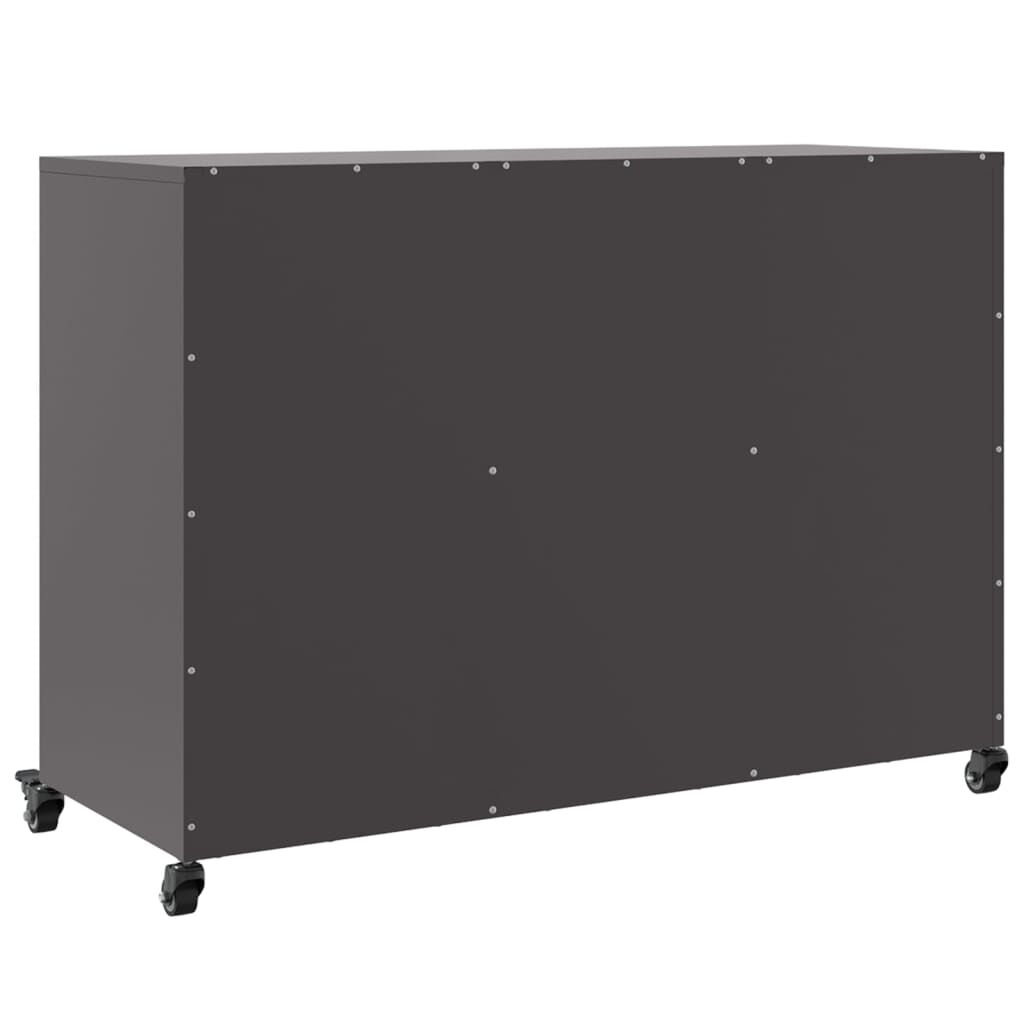 vidaXL Ντουλάπι Μαύρο 100,5x39x72 εκ. από Χάλυβα