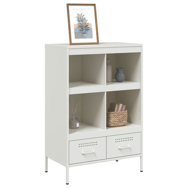 vidaXL Ντουλάπι Λευκό 68x39x101,5 εκ. από Χάλυβα
