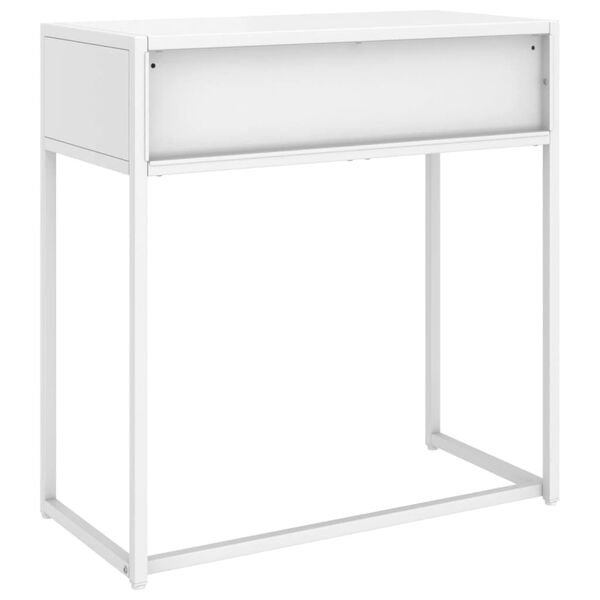 vidaXL Τραπέζι Κονσόλα Λευκό 75 x 35 x 75 εκ. από Ατσάλι