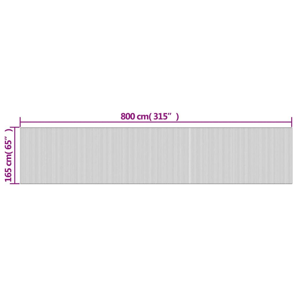 vidaXL Διαχωριστικό Δωματίου Ανοιχτό Φυσικό 165 x 800 εκ. από Μπαμπού