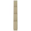 vidaXL Ράφι Κύβος Τοίχου Sonoma Δρυς 90 x 15 x 119 εκ. από Επεξ. Ξύλο