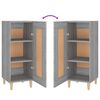 vidaXL Ντουλάπι Γκρι Sonoma 34,5x34x90 εκ. από Επεξεργασμένο Ξύλο