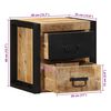 vidaXL Κομοδίνο 40x35x40 cm Στερεό ακατέργαστο ξύλο Mango