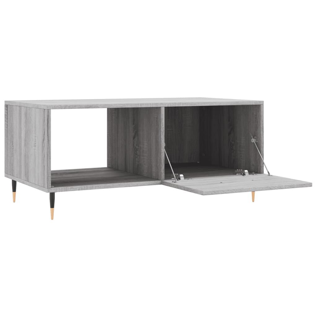 vidaXL Τραπεζάκι Σαλονιού Γκρι Sonoma 90x50x40 εκ. Επεξεργασμένο Ξύλο