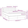 vidaXL &Kappa;&rho;&epsilon;&beta;ά&tau;&iota; Boxspring &mu;&epsilon; &Sigma;&tau;&rho;ώ&mu;&alpha; &Mu;&alpha;ύ&rho;&omicron; 140x200 &epsilon;&kappa;. &Upsilon;&phi;&alpha;&sigma;&mu;ά&tau;&iota;&nu;&omicron;