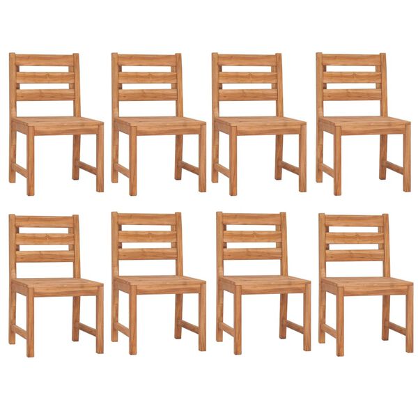 vidaXL &Sigma;&epsilon;&tau; &Tau;&rho;&alpha;&pi;&epsilon;&zeta;&alpha;&rho;ί&alpha;&sigmaf; &Kappa;ή&pi;&omicron;&upsilon; 9 &Tau;&epsilon;&mu;&alpha;&chi;ί&omega;&nu; &alpha;&pi;ό &Mu;&alpha;&sigma;ί&phi; &Xi;ύ&lambda;&omicron; Teak