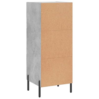vidaXL Ντουλάπι Γκρι Σκυροδέματος 34,5x34x90 εκ. Επεξεργασμένο Ξύλο