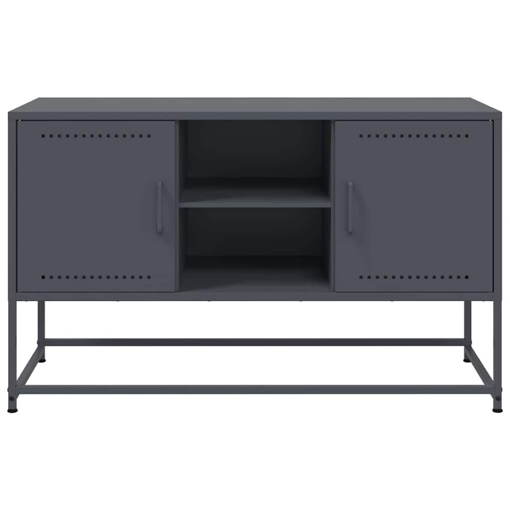 vidaXL Έπιπλο Τηλεόρασης Ανθρακί 100,5x39x60,5 εκ. από Ατσάλι