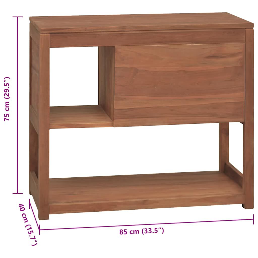 vidaXL Έπιπλο Μπάνιου 85x40x75 εκ. από Μασίφ Ξύλο Teak