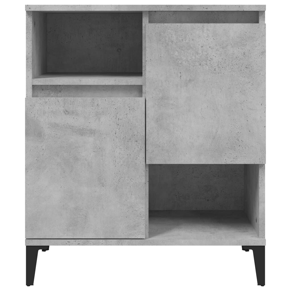 vidaXL Ντουλάπια 2 τεμ. Γκρι Σκυροδέματος 60x35x70 εκ. Επεξεργ. Ξύλο