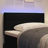 vidaXL LED κεφαλάρι με φώτα λωρίδας LED Επιτοίχιο Μαύρο 80 cm ύφασμα