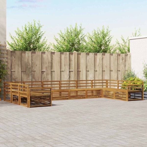 vidaXL &Sigma;&epsilon;&tau; &Kappa;&alpha;&nu;&alpha;&pi;έ 10 pcs &Phi;&upsilon;&sigma;&iota;&kappa;ό &Sigma;&tau;&epsilon;&rho;&epsilon;ό &Xi;ύ&lambda;&omicron; &Alpha;&kappa;&alpha;&kappa;ί&alpha;&sigmaf;