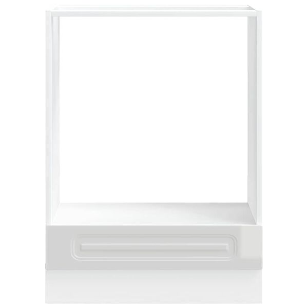 ντουλάπι φούρνου vidaXL "Kalmar" Υψηλή στιλπνότητα λευκό