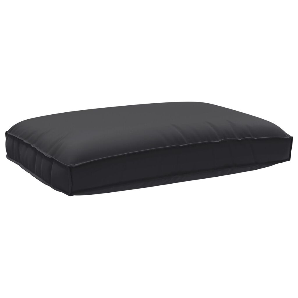 vidaXL Σετ Μάλλινων Μαξιλαριών 3 Τεμαχίων Μαύρο Oxford Fabric