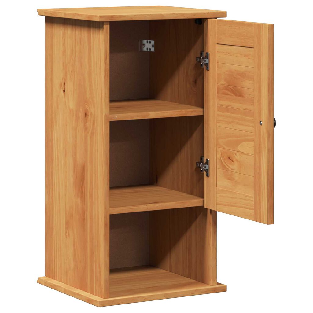 vidaXL Τοίχου Ντουλάπα Μπάνιου καφέ μελί 37 x 34 x 71.5 εκ.