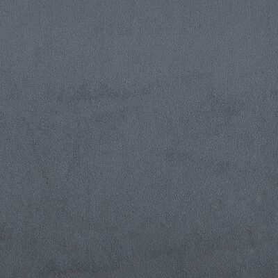vidaXL Καναπές Διθέσιος Σκούρο Γκρι 120 εκ. Βελούδινος με Μαξιλάρια