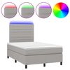 vidaXL &Kappa;&rho;&epsilon;&beta;ά&tau;&iota; Boxspring &mu;&epsilon; &Sigma;&tau;&rho;ώ&mu;&alpha; & LED &Alpha;&nu;.&Gamma;&kappa;&rho;&iota; 120x200 &epsilon;&kappa; &Upsilon;&phi;&alpha;&sigma;&mu;ά&tau;&iota;&nu;&omicron;