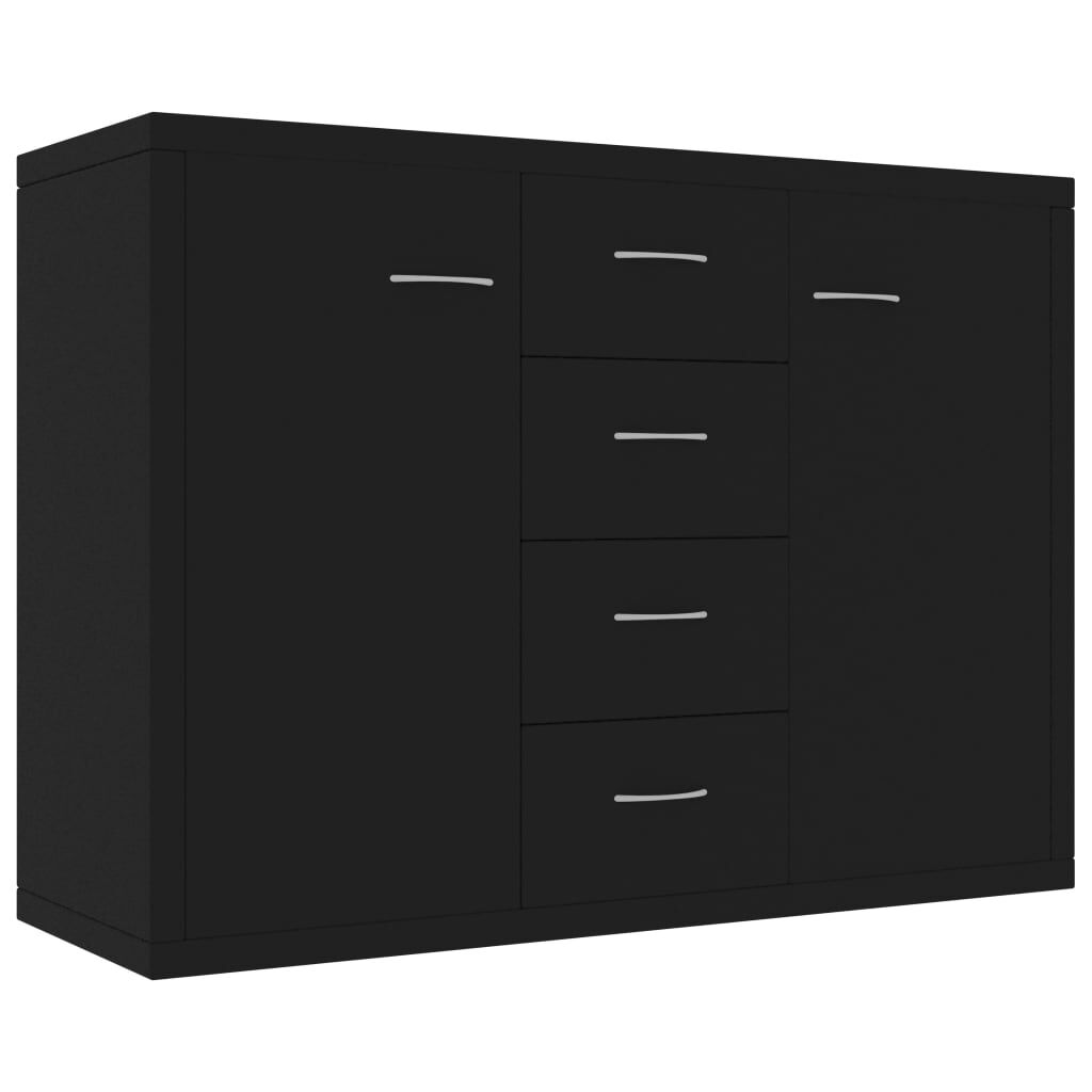 vidaXL Μπουφές Μαύρος 88 x 30 x 65 εκ. από Επεξ. Ξύλο