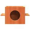 vidaXL Σπίτι για γάτες Wax Brown 51x35x30 cm Στερεό ξύλο πεύκο