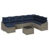 vidaXL &Sigma;&epsilon;&tau; &Kappa;&alpha;&nu;&alpha;&pi;έ &Kappa;ή&pi;&omicron;&upsilon; 8 pcs &Gamma;&kappa;&rho;&iota; &kappa;&alpha;&iota; &Nu;&alpha;&upsilon;&tau;&iota;&kappa;ό &sigma;&upsilon;&nu;&theta;&epsilon;&tau;&iota;&kappa;ό &rho;&alpha;&tau;ά&nu;