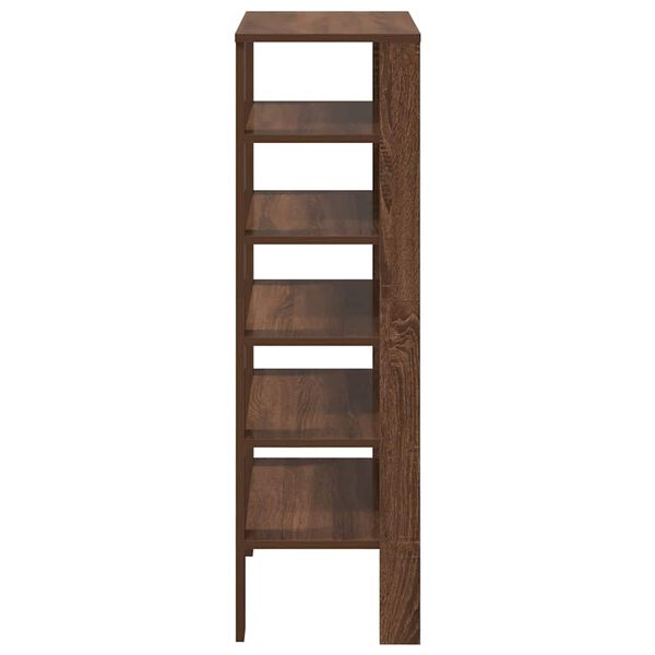 vidaXL Ράφι παπουτσιών καφέ δρυς 61x32x105 cm Κατασκευασμένο ξύλο