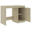 vidaXL Γραφείο Χρώμα Sonoma Δρυς 140 x 50 x 76 εκ. από Επεξ. Ξύλο