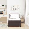 vidaXL Κρεβάτι box spring με στρώμα με στρώμα Σκούρο Καφέ 80 x 200 cm