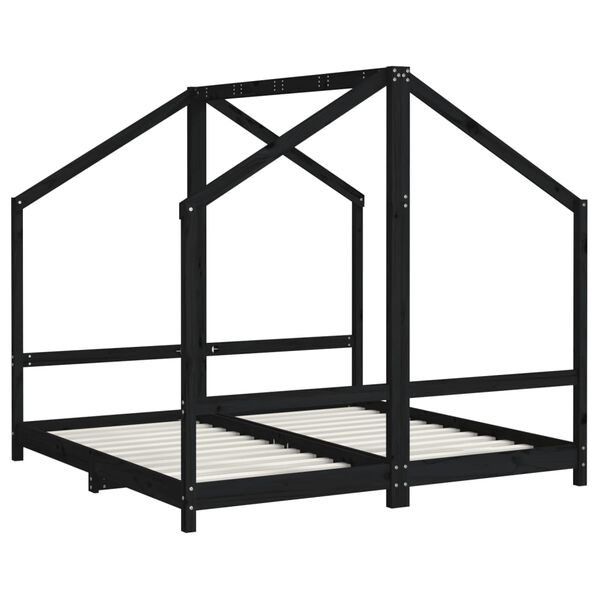 vidaXL Πλαίσιο Παιδικού Κρεβατιού 2x(80x160)εκ. Μασίφ Ξύλο Πεύκου