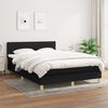 vidaXL &Kappa;&rho;&epsilon;&beta;ά&tau;&iota; Boxspring &mu;&epsilon; &Sigma;&tau;&rho;ώ&mu;&alpha; &Mu;&alpha;ύ&rho;&omicron; 140x190 &epsilon;&kappa;. &Upsilon;&phi;&alpha;&sigma;&mu;ά&tau;&iota;&nu;&omicron;