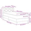 vidaXL Κρεβάτι με Ελατήρια και Στρώμα Μαύρο 100x200 εκ. Βελούδο Μαύρο