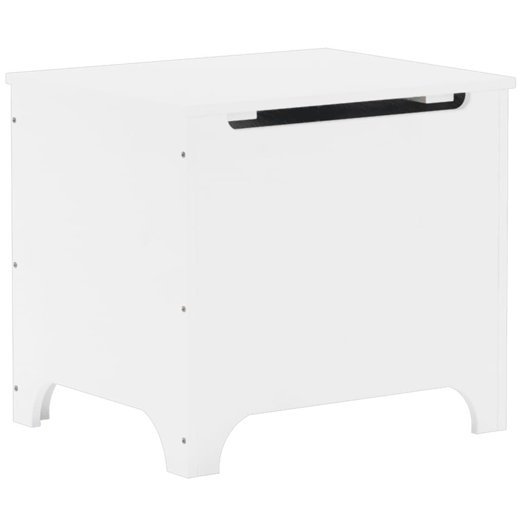vidaXL Κουτί Αποθήκευσης με Καπάκι RANA Λευκό 60x49x54εκ. Μασίφ Πεύκο