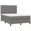 vidaXL &Kappa;&rho;&epsilon;&beta;ά&tau;&iota; Boxspring &mu;&epsilon; &Sigma;&tau;&rho;ώ&mu;&alpha; &Sigma;&kappa;&omicron;ύ&rho;&omicron; &Gamma;&kappa;&rho;&iota; 140x190 &epsilon;&kappa;. &Upsilon;&phi;&alpha;&sigma;&mu;ά&tau;&iota;&nu;&omicron;