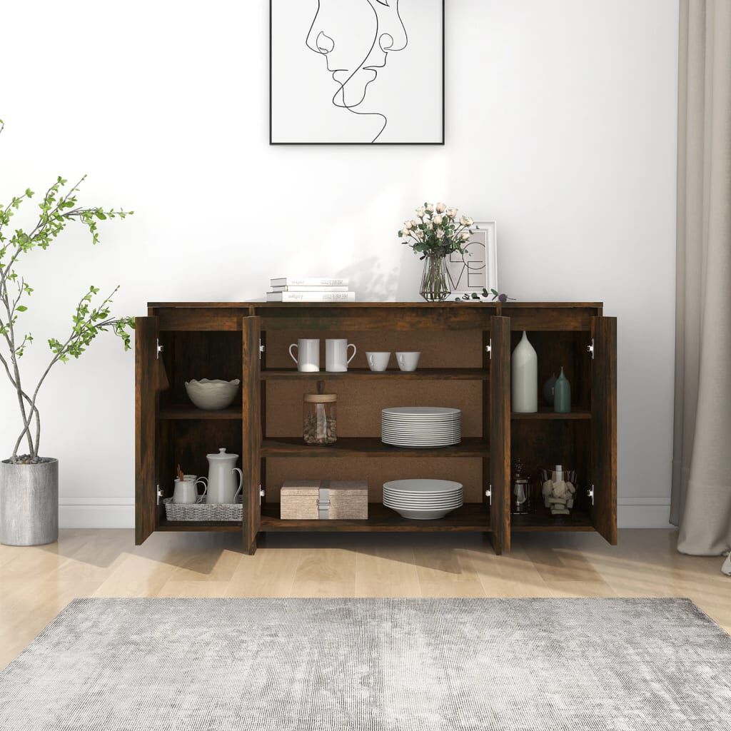 vidaXL Ντουλάπι Καπνιστή Δρυς 135x41x75 εκ. Επεξεργασμένο Ξύλο