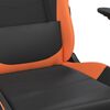 vidaXL Καρέκλα Gaming Μαύρο/Πορτοκαλί Συνθετικό Δέρμα