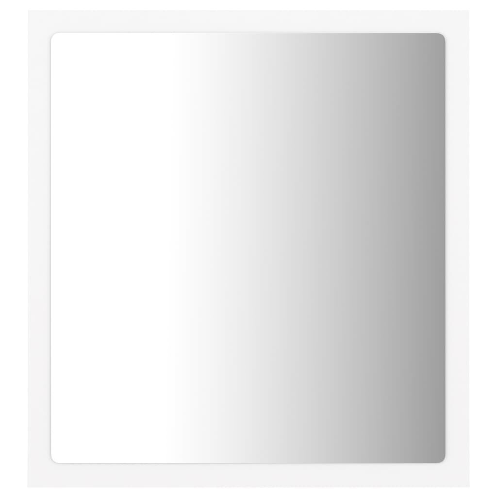 vidaXL Καθρέφτης Μπάνιου με LED Λευκός 40 x 8,5 x 37 εκ. Ακρυλικός