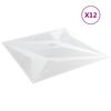 vidaXL &Pi;ά&nu;&epsilon;&lambda; &tau;&omicron;ί&chi;&omicron;&upsilon; &Alpha;&sigma;&tau;έ&rho;&iota; 12 pcs Ά&sigma;&pi;&rho;&omicron; &Alpha;&sigma;&tau;έ&rho;&iota; 50 x 50 cm &Phi;&epsilon;&lambda;&iota;&zeta;ό&lambda; XPS