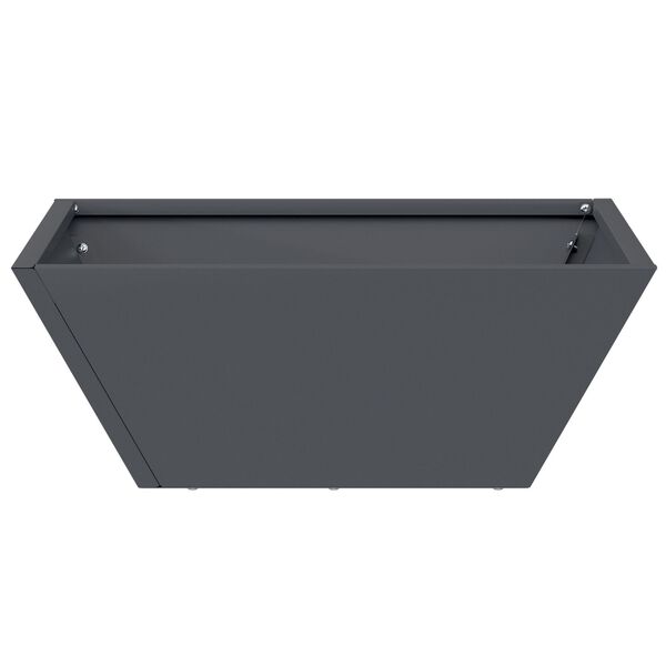 vidaXL Γλάστρα Κήπου 5 pcs Ανθρακί 40 x 40 x 15 cm Ατσάλι