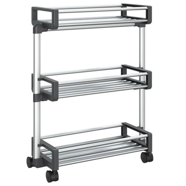 vidaXL Τρόλει Αποθήκευσης 59 x 20 x 75 εκ. από Αλουμίνιο