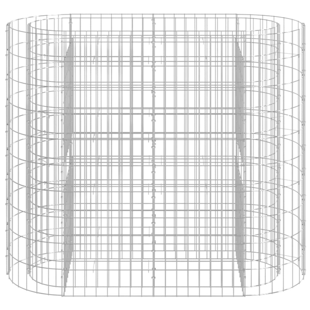 vidaXL Συρματοκιβώτιο-Γλάστρα Υπερυψωμένη 120x50x100 εκ Γαλβαν. Ατσάλι