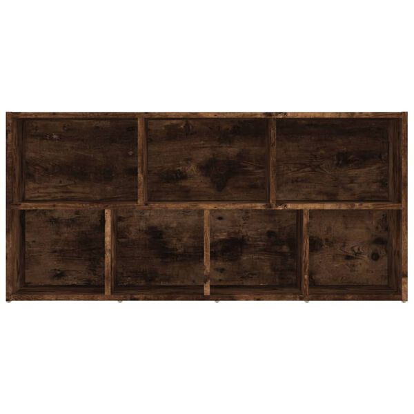 vidaXL Βιβλιοθήκη Καπνιστή Δρυς 50 x 25 x 106 εκ.