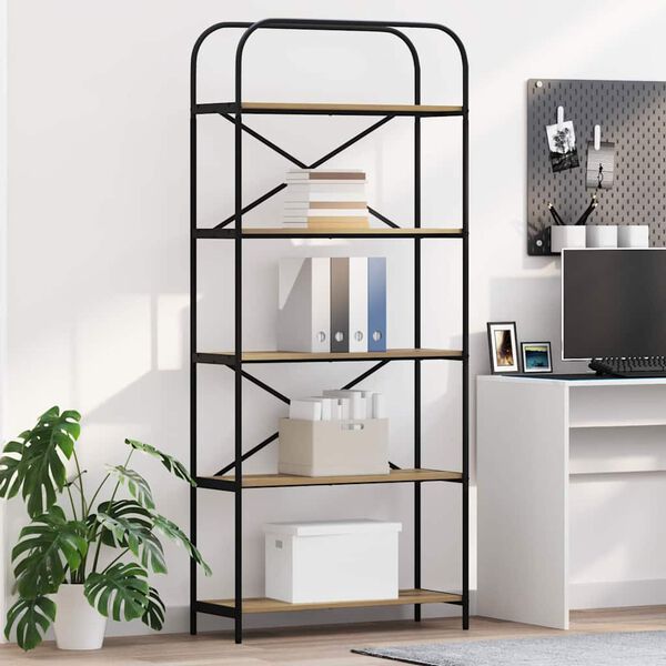 vidaXL &Rho;ά&phi;&iota; &Beta;&iota;&beta;&lambda;ί&omega;&nu; Artisan Oak 80 x 30 x 183 &epsilon;&kappa; &Epsilon;&pi;&epsilon;&xi;&epsilon;&rho;&gamma;&alpha;&sigma;&mu;έ&nu;&omicron; &xi;ύ&lambda;&omicron;