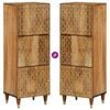 vidaXL Ντουλάπι 40 x 33 x 110 εκ. από Μασίφ Ξύλο Μάνγκο