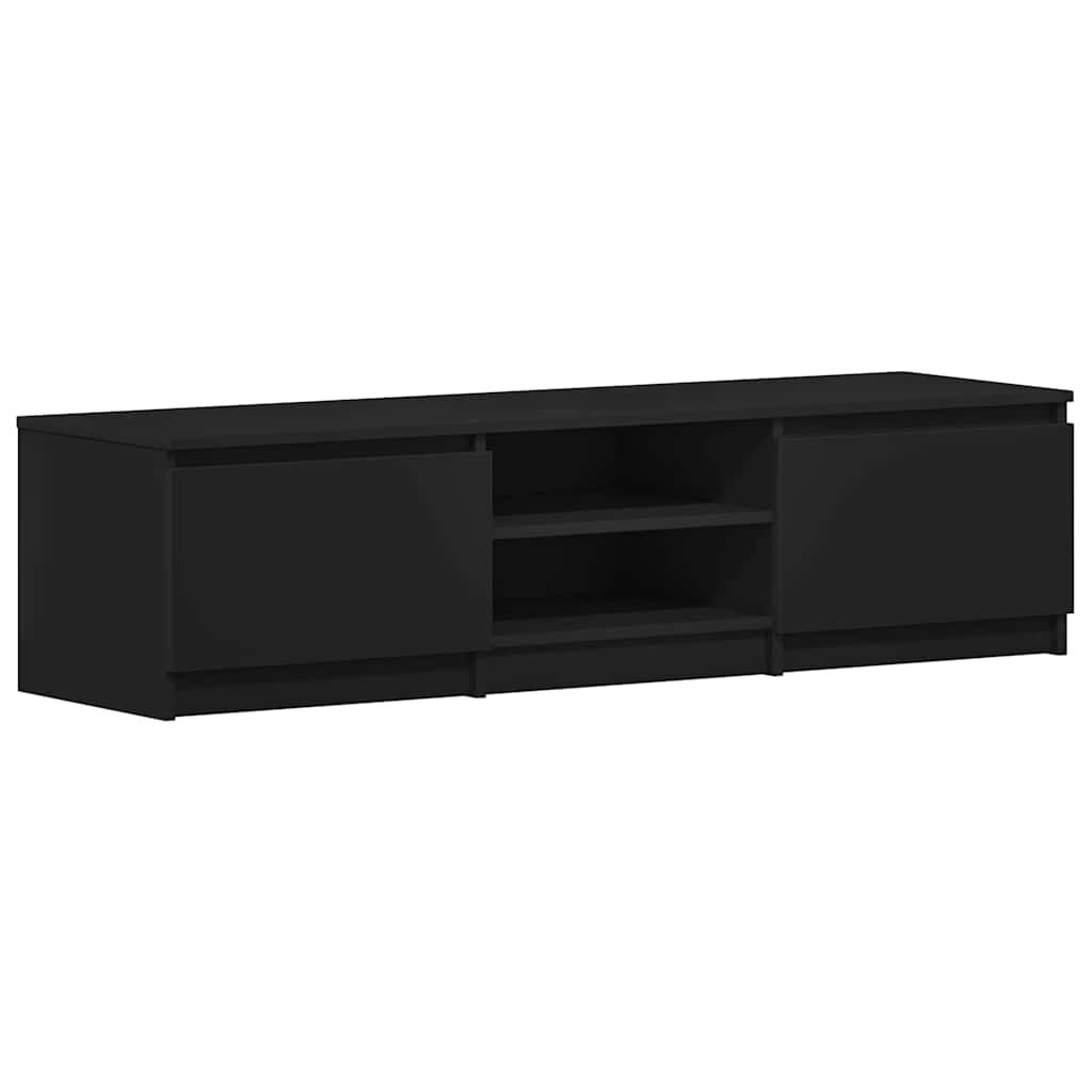 vidaXL Έπιπλο Τηλεόρασης Μαύρο 140 x 40 x 35,5 εκ. από Επεξ. Ξύλο